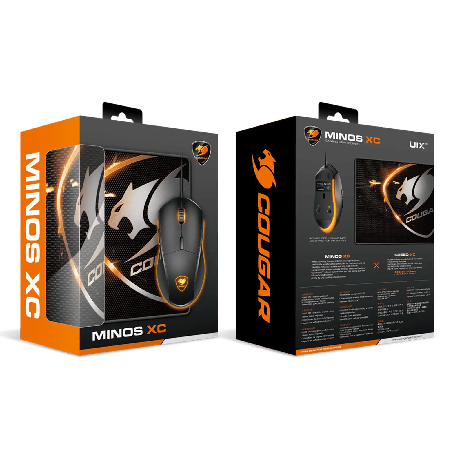 COUGAR 美洲獅 MINOS XC 電競滑鼠 + 鼠墊 福利品